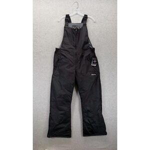 Arctix Essential Bib Overall Snow Pants Womens Large Short Black Insulated